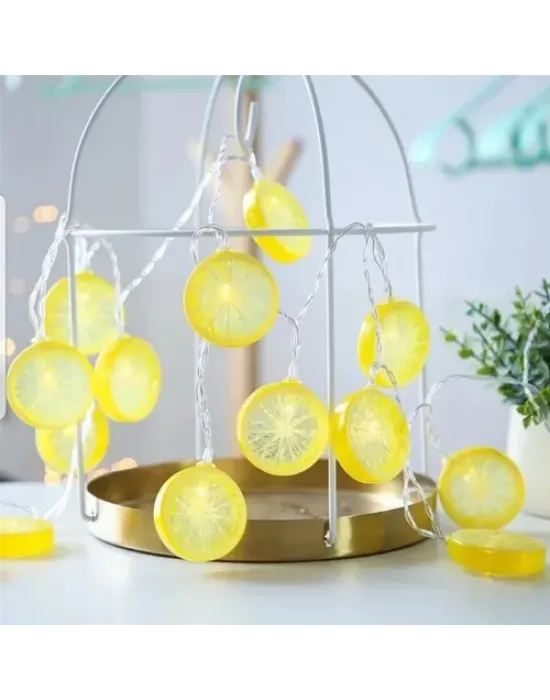 2m 10 Led Pilli Limon Işık