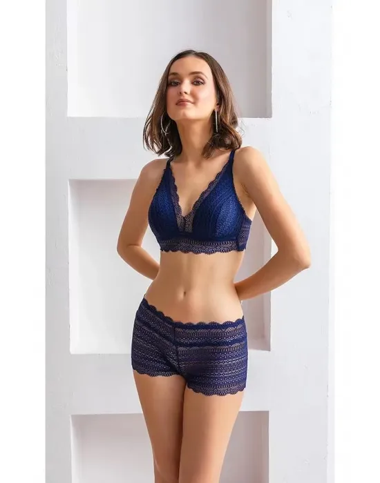 ieg™  31813 Bralet Sütyen Ve Boxer Takım