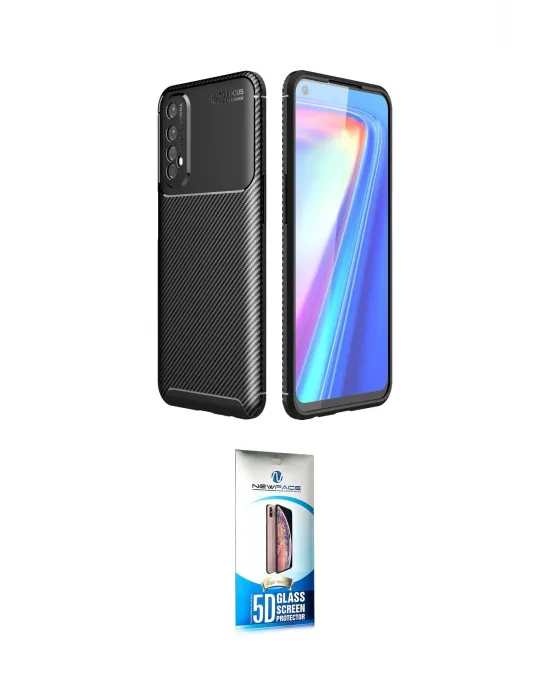 ieg™ 7 Kılıf Eksen Form Prime - Siyah 5D Eko Cam Ekran Koruyucu