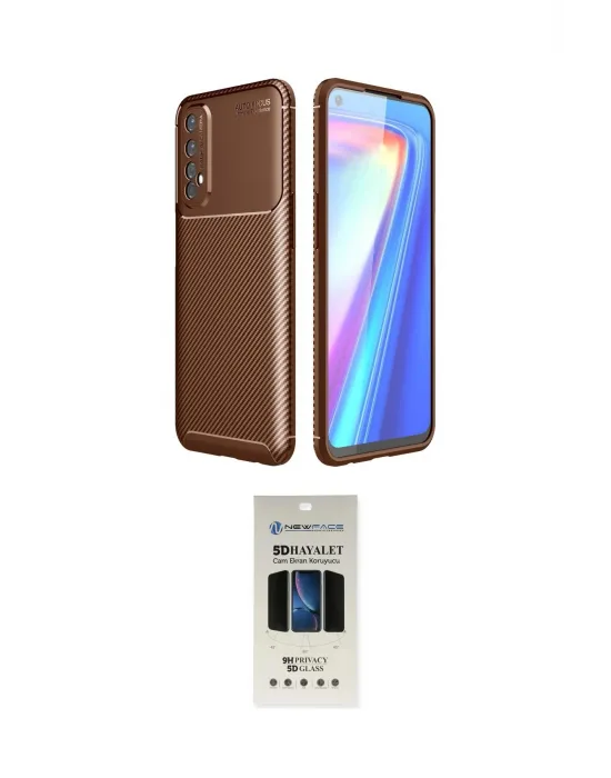 ieg™ 7 Kılıf Eksen Form Prime - Siyah 5D Hayalet Cam Ekran Koruyucu