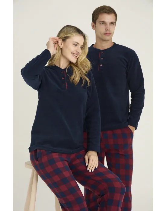ieg™  7304-K Kadın Midi Yaka Pijama Takım