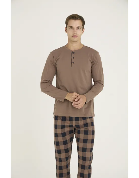 ieg™  9221 Erkek Midi Yaka Pijama Takım