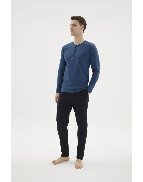 ieg™  9250 Erkek Midi Yaka Pijama Takım