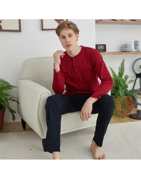 ieg™  9250 Erkek Midi Yaka Pijama Takım