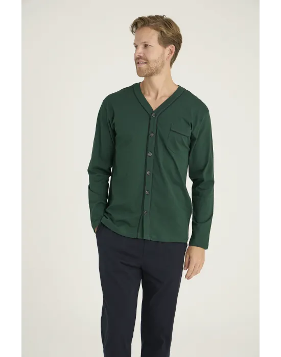 ieg™  9267 Erkek V.Yaka Boydan Düğmeli Pijama Takım