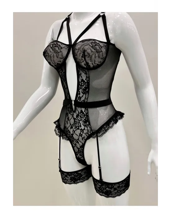 ieg™ Afrodit Siyah Sexy Jartiyer Takım -1050