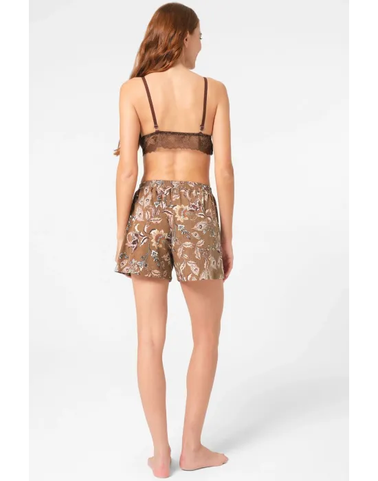 ieg™ Anıl 5799 Bayan Sabahlık, Bralet Ve Şort Takım