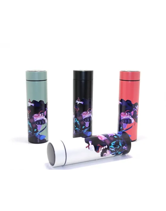 Anime Baskılı Dijital Göstergeli Termos 500 ml Model 1