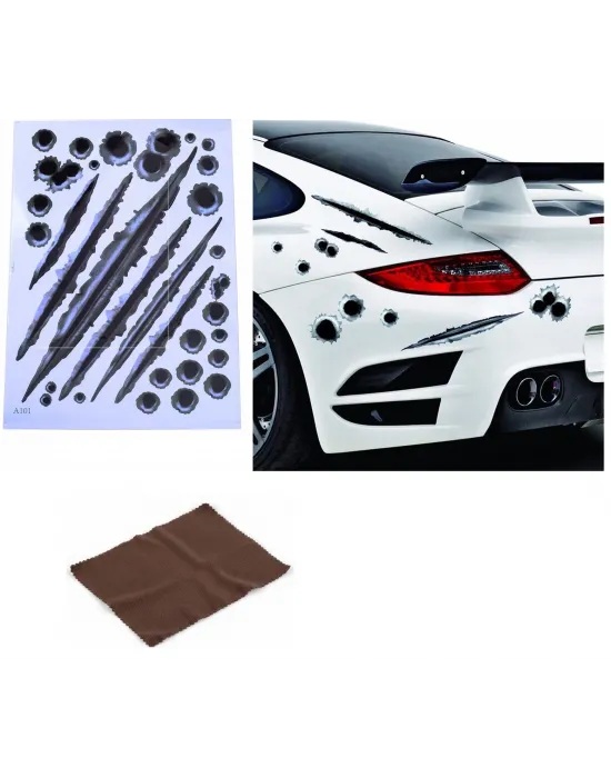ieg™ Araç Sticker Seti Yara Bere Oto Sticker Yara Şeklinde 3d