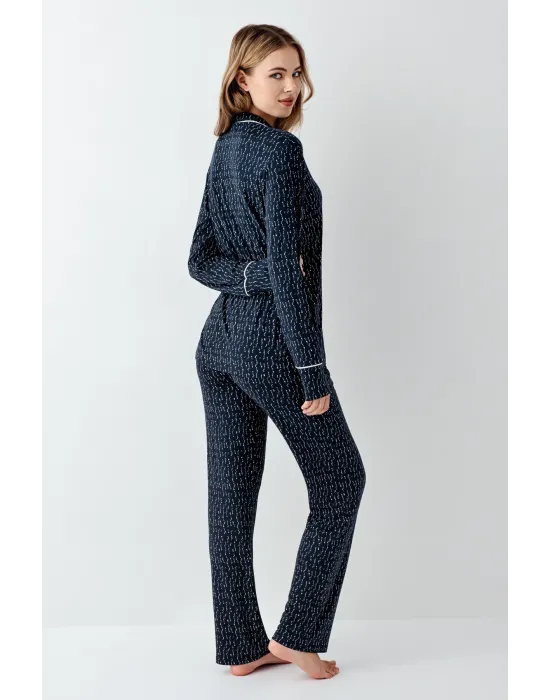 ieg™ Arnetta 3430-S Kadın Gömlek Yaka Pijama Takımı
