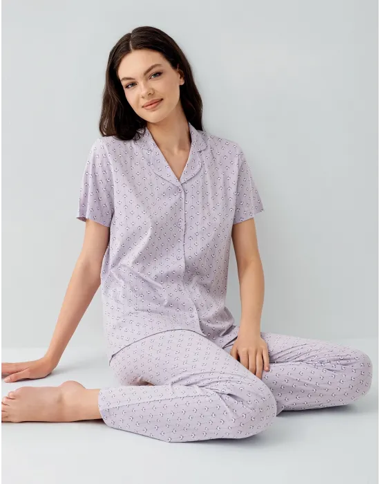 ieg™ Arnetta 3552-S Kadın Gömlek Pijama Takım