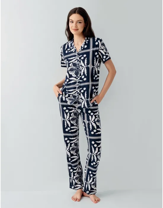 ieg™ Arnetta 3567-S Kadın Gömlek Pijama Takım