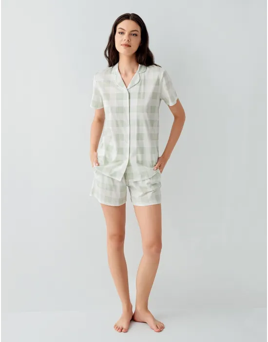 ieg™ Arnetta 3578-S Kadın Gömlek Pijama Şort Takım