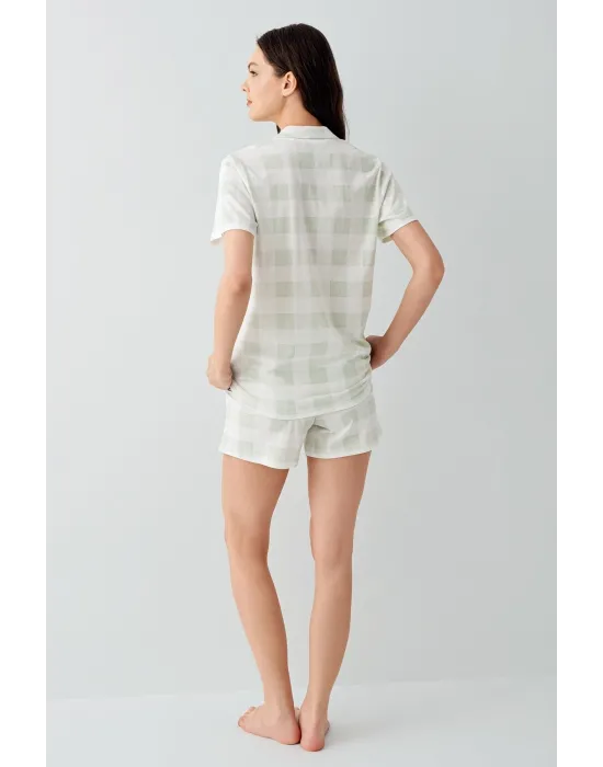 ieg™ Arnetta 3578-S Kadın Gömlek Pijama Şort Takım