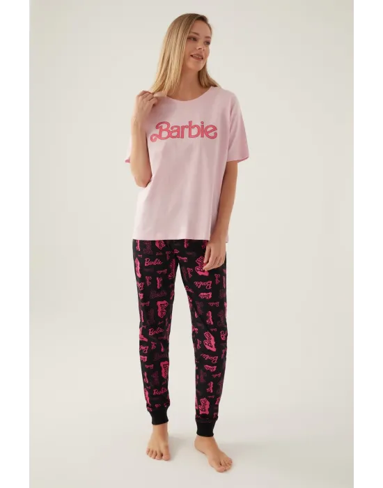 ieg™ Barbie L1704-S Kadın Kısa Kol Pijama Takımı