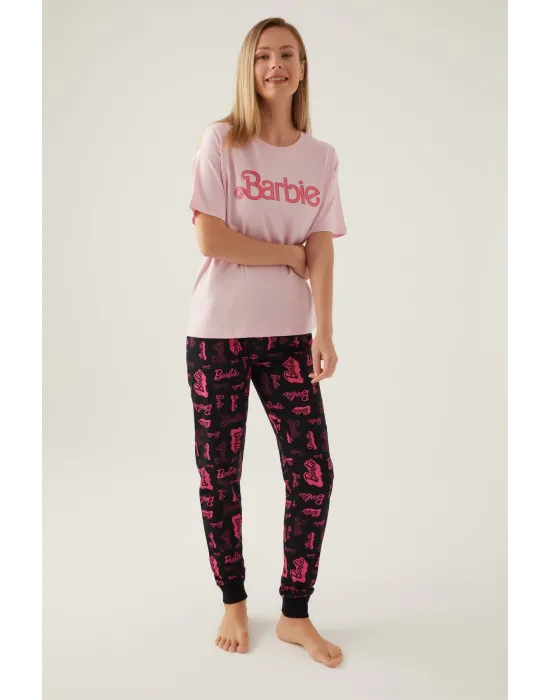 ieg™ Barbie L1704-S Kadın Kısa Kol Pijama Takımı