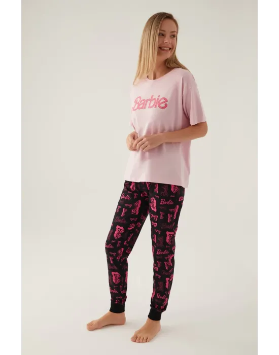 ieg™ Barbie L1704-S Kadın Kısa Kol Pijama Takımı