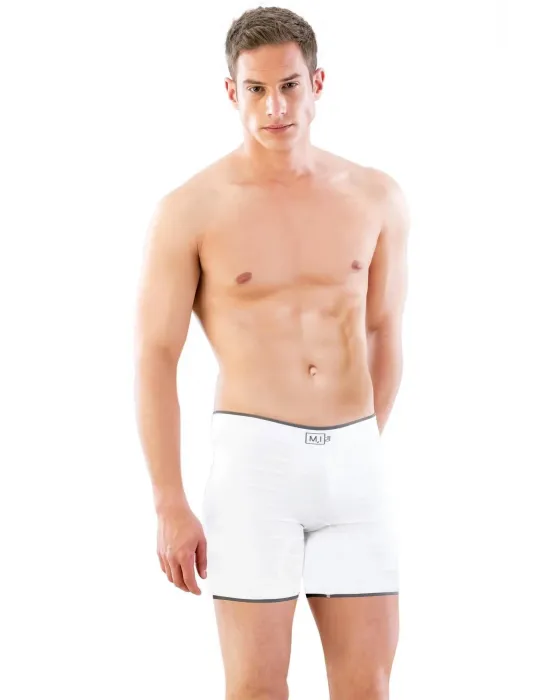 ieg™ Beyaz MI Emay 2108 Seamless uzun Erkek Boxer