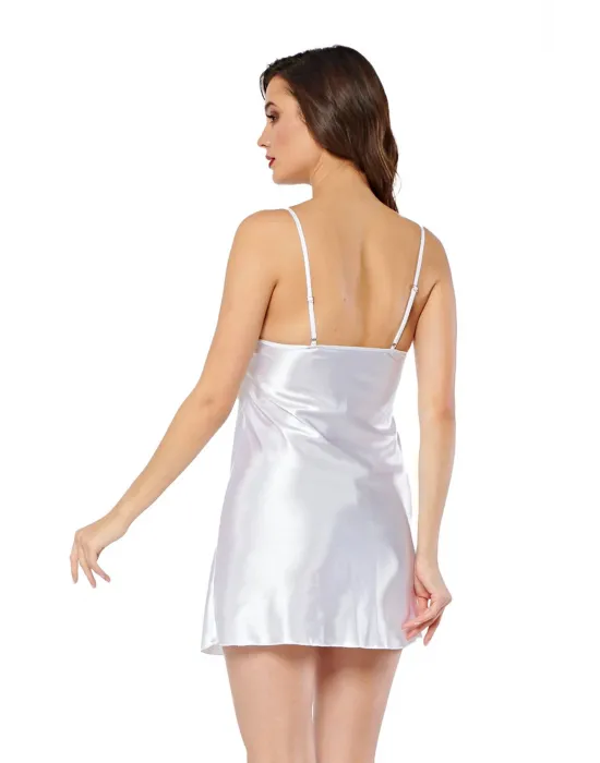 ieg™ Beyaz Saten Gecelik - M-267