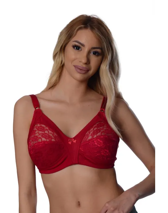 ieg™ Bordo Dantelli Toparlayıcı Sütyen - 503