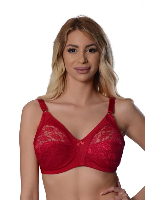ieg™ Bordo Dantelli Toparlayıcı Sütyen - 503