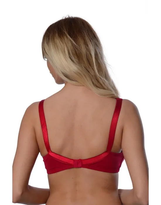 ieg™ Bordo Dantelli Toparlayıcı Sütyen - 503