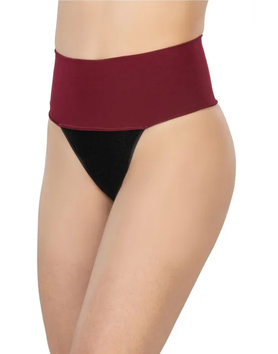 ieg™ Bordo MI 2048 Seamless Çift Renk String Korse