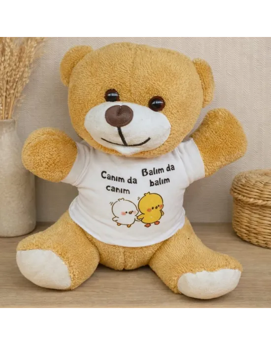 Canım da Canım Balım da Balım Tişörtlü Peluş Ayıcık