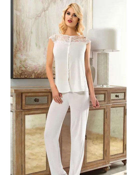 ieg™ Ekru Penye Pijama Takımı - 1561