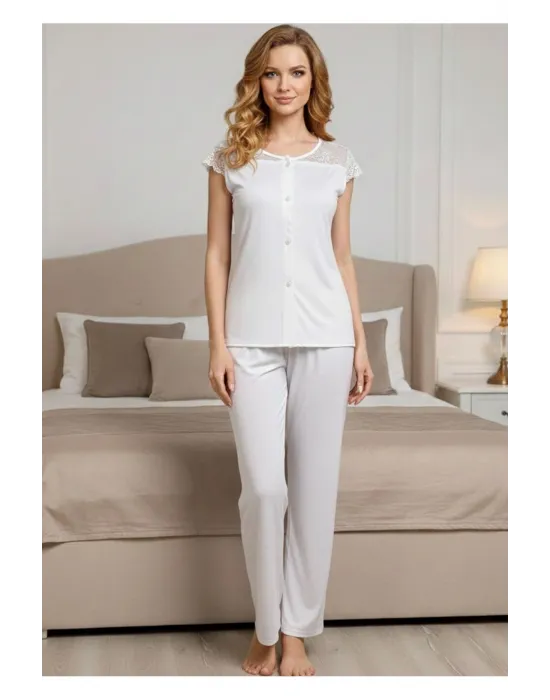 ieg™ Ekru Penye Pijama Takımı - 1561