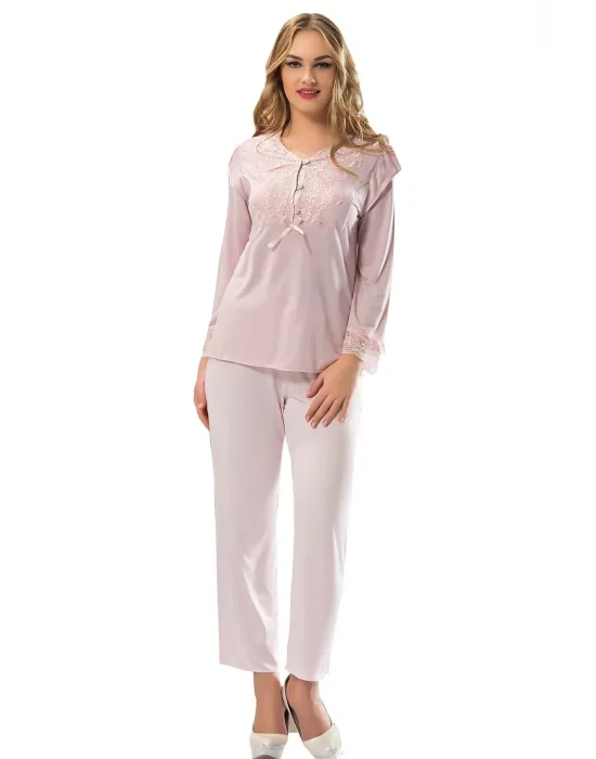 ieg™ Ekru Penye Pijama Takımı - 1567
