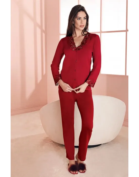 ieg™ Espuar 752 Penye 3lü Sabahlık Pijama Takımı