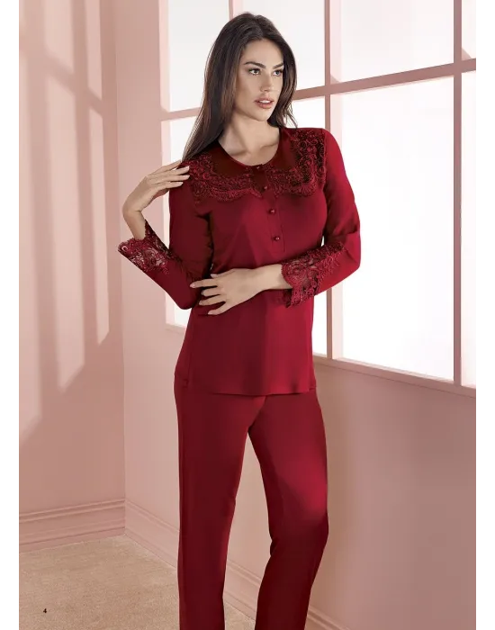 ieg™ Espuar 757 Penye 3lü Sabahlık Pijama Takımı
