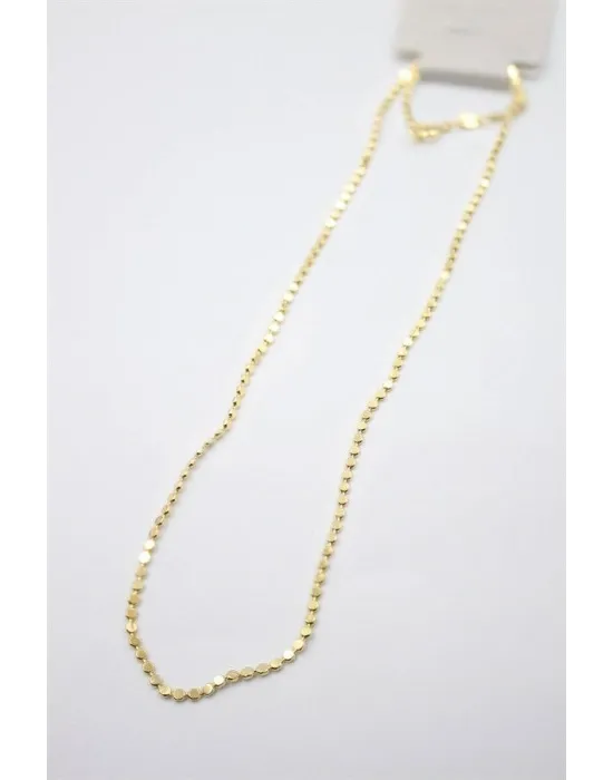 IEG - Ezme Zincir Kolye - 45 Cm - Altın