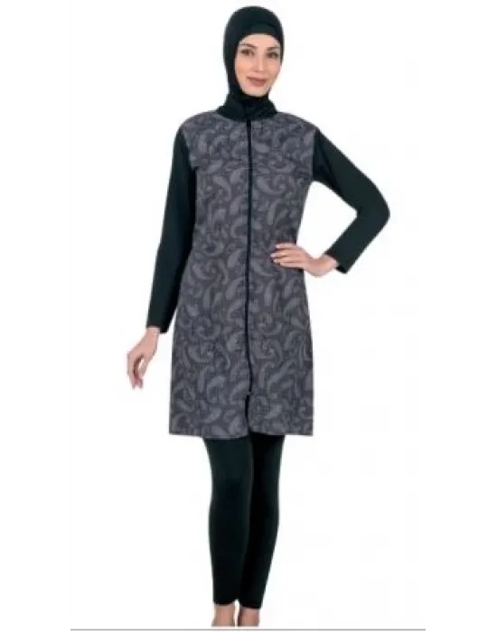 ieg™ Fantasy 3352 Bayan Desenli Tesettür Mayo