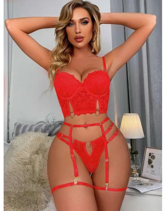 ieg™ For Dreams 8406 Seksi Siyah Büstiyerli Takım