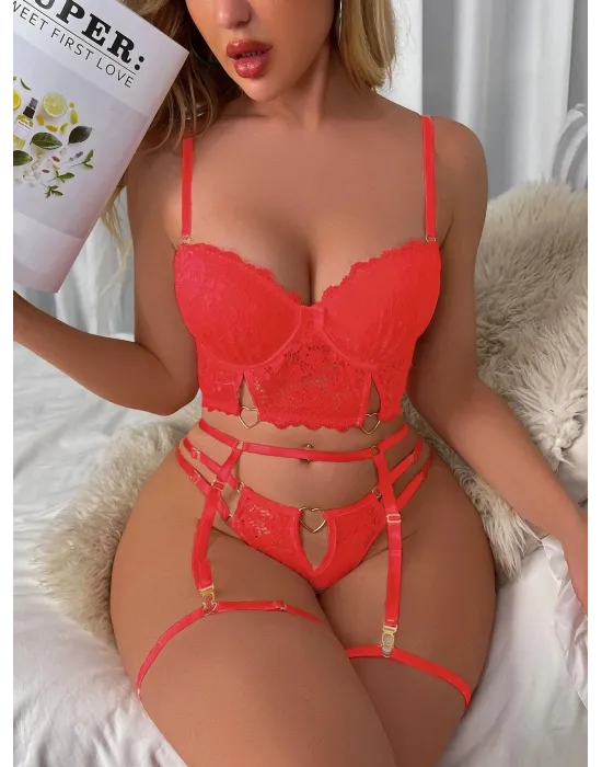 ieg™ For Dreams 8406 Seksi Siyah Büstiyerli Takım