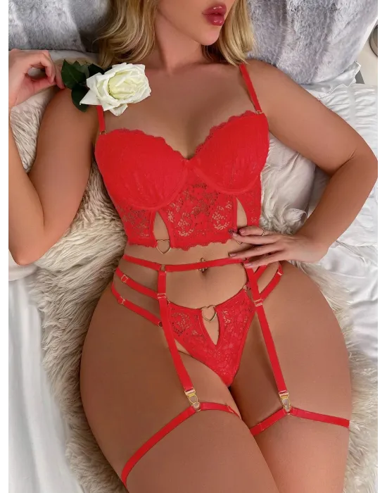 ieg™ For Dreams 8406 Seksi Siyah Büstiyerli Takım