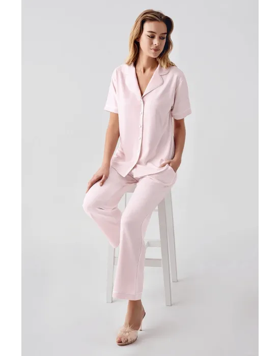 ieg™ Freshness 324 Kadın 4Lü Sabahlıklı Şorlu Pijama Takımı