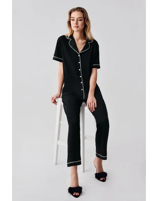 ieg™ Freshness 324 Kadın 4Lü Sabahlıklı Şorlu Pijama Takımı