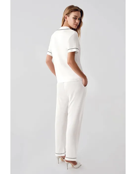 ieg™ Freshness 324 Kadın 4Lü Sabahlıklı Şorlu Pijama Takımı