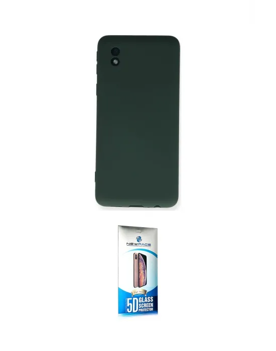 ieg™ Galaxy A01 Core Kılıf Ahenk Serisi - Siyah 5D Eko Cam Ekran Koruyucu