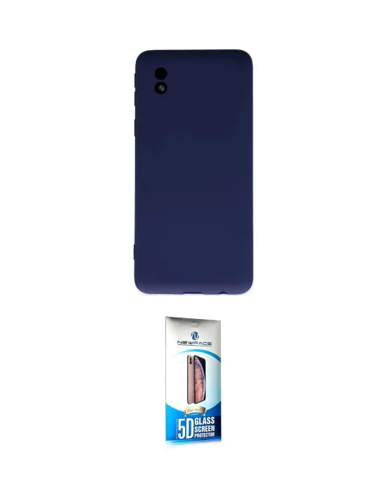 ieg™ Galaxy A01 Core Kılıf Ahenk Serisi - Siyah 5D Eko Cam Ekran Koruyucu