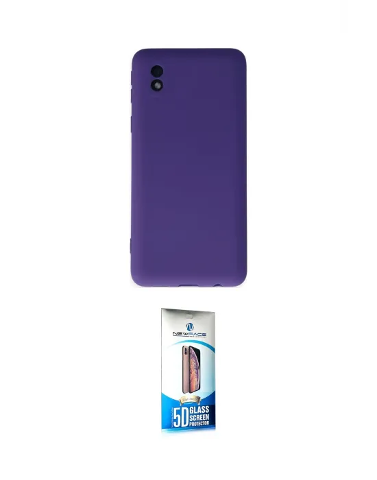 ieg™ Galaxy A01 Core Kılıf Ahenk Serisi - Siyah 5D Eko Cam Ekran Koruyucu