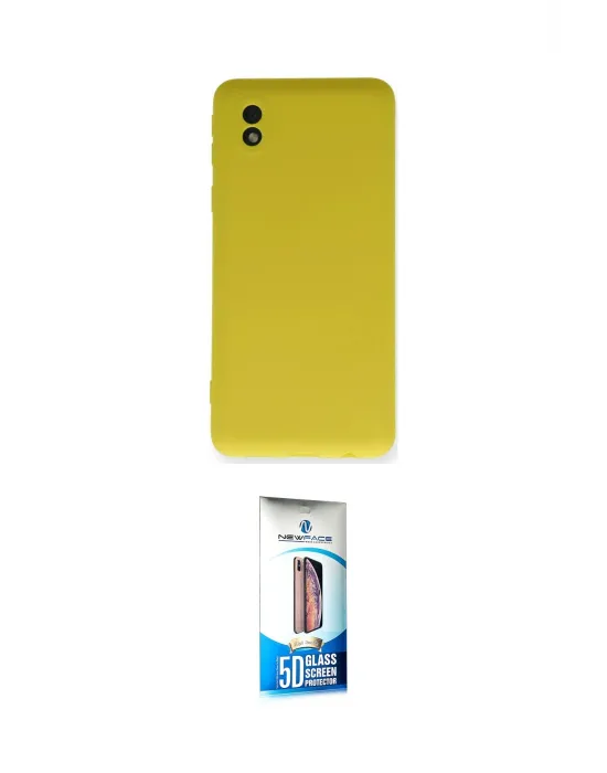 ieg™ Galaxy A01 Core Kılıf Ahenk Serisi - Siyah 5D Eko Cam Ekran Koruyucu