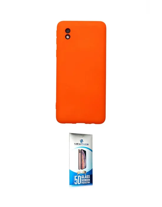 ieg™ Galaxy A01 Core Kılıf Ahenk Serisi - Siyah 5D Eko Cam Ekran Koruyucu