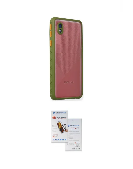 ieg™ Galaxy A01 Core Kılıf Nova Asil Özel Seri - Siyah Seramik Nano Ekran Koruyucu