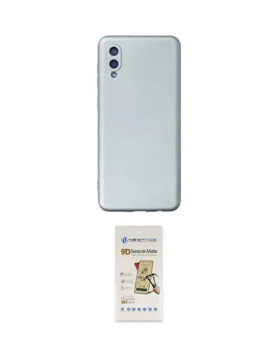 ieg™ Galaxy A02 Kılıf Ahenk Serisi - Siyah Mat Seramik Nano Ekran Koruyucu