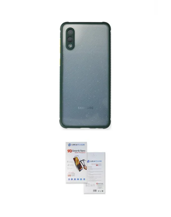 ieg™ Galaxy A02 Kılıf Nova Asil Özel Seri - Siyah Seramik Nano Ekran Koruyucu