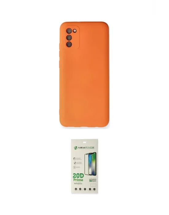 ieg™ Galaxy A02S Kılıf Ahenk Serisi - Siyah 20D Premium Cam Ekran Koruyucu